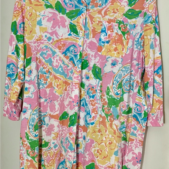 Floral Multicolor sleep shirt - Picture 3 of 6